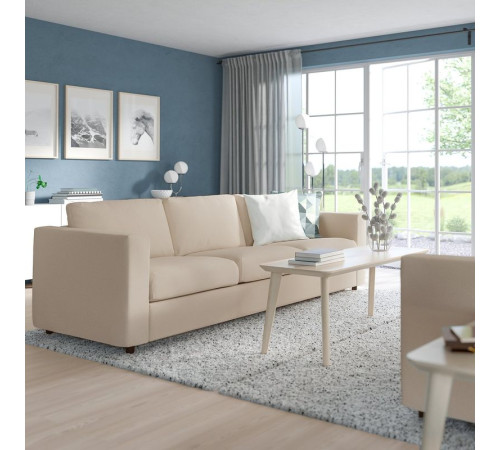 Sofa 3-osobowa, Hallarp beżowy VIMLE 593.990.45
