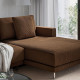 Sofa modułowa, 3-osobowa, z szezlongiem, prawy/Samsala ciemnobrązowy UPPÅKRA 596.130.26