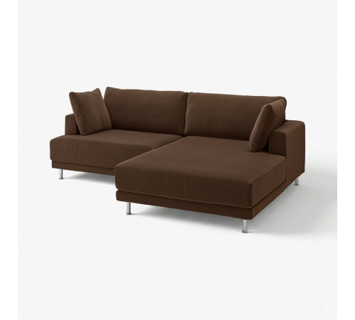 Sofa modułowa, 3-osobowa, z szezlongiem, prawy/Samsala ciemnobrązowy UPPÅKRA 596.130.26