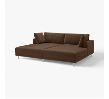 Sofa modułowa, 3-osobowa, z szezlongami/Samsala ciemnobrązowy UPPÅKRA 596.130.69