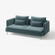 Sofa 3-osobowa, Alhamn ciemny szaroniebieski SÖDERHAMN 596.216.39