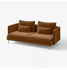 Sofa 3-osobowa, Alhamn ciemny żółto-brązowy SÖDERHAMN 596.216.44