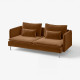 Sofa 3-osobowa, Alhamn ciemny żółto-brązowy SÖDERHAMN 596.216.44
