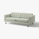 Sofa 3-osobowa, Gunnared jasnozielony/drewno/czarny LANDSKRONA 694.442.12