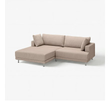 Sofa modułowa, 3-osobowa, z szezlongiem, lewy/Samsala szarobeżowy UPPÅKRA 696.130.16