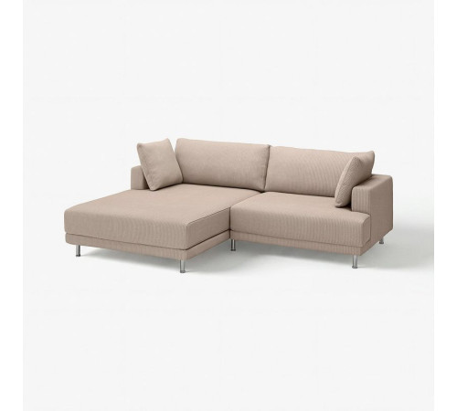 Sofa modułowa, 3-osobowa, z szezlongiem, lewy/Samsala szarobeżowy UPPÅKRA 696.130.16