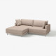 Sofa modułowa, 3-osobowa, z szezlongiem, lewy/Samsala szarobeżowy UPPÅKRA 696.130.16