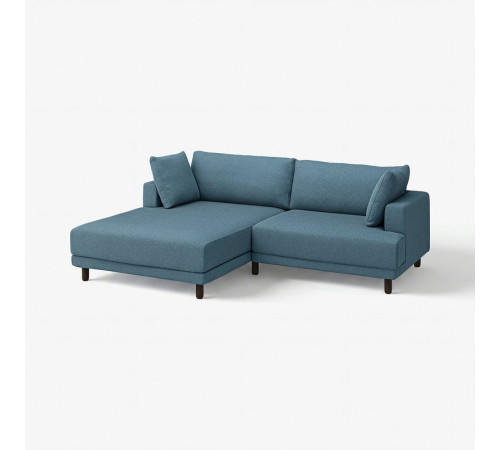 Sofa modułowa, 3-osobowa, z szezlongiem, lewy/Axvall ciemny szaroniebieski UPPÅKRA 696.140.54