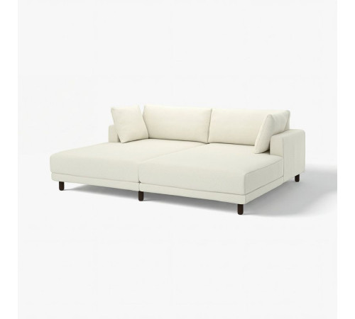 Sofa modułowa, 3-osobowa, z szezlongami/Axvall kremowy UPPÅKRA 696.141.72