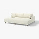 Sofa modułowa, 3-osobowa, z szezlongami/Axvall kremowy UPPÅKRA 696.141.72