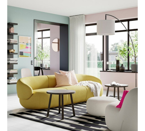 Sofa 4-osobowa, Gunnared jaskrawy zielonożółty LILLESÄTER 696.142.71