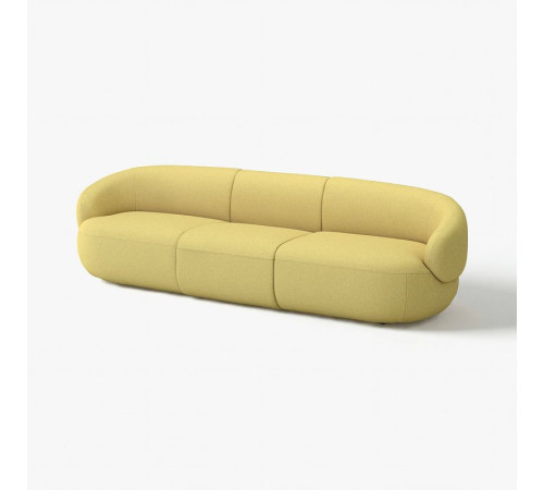 Sofa 4-osobowa, Gunnared jaskrawy zielonożółty LILLESÄTER 696.142.71