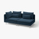 Sofa 3-osobowa, z otwartym końcem/Kelinge granatowy SÖDERHAMN 696.221.05