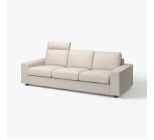 Sofa 3-osobowa, z zagłówkiem z szerokimi podłokietnikami/Gunnared beżowy VIMLE 794.013.30