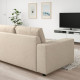 Sofa 3-osobowa, z szerokimi podłokietnikami/Hillared beżowy VIMLE 794.327.70
