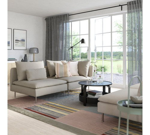 Sofa 3-osobowa, z otwartym końcem/Fridtuna jasnobeżowy SÖDERHAMN 794.496.95