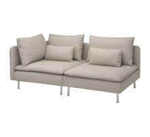 Sofa 3-osobowa, z otwartym końcem/Fridtuna jasnobeżowy SÖDERHAMN 794.496.95