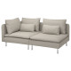 Sofa 3-osobowa, z otwartym końcem/Fridtuna jasnobeżowy SÖDERHAMN 794.496.95