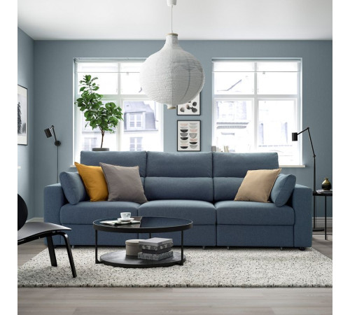 Sofa 3-osobowa, Gunnared niebieski ESKILSTUNA 795.201.87