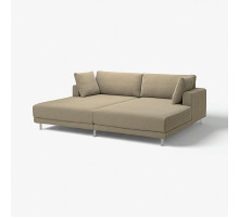 Sofa modułowa, 3-osobowa, z szezlongami/Johanneshov brązowobeżowy UPPÅKRA 796.127.14