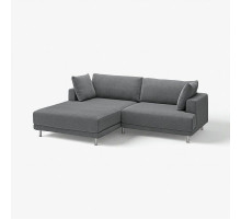 Sofa modułowa, 3-osobowa, z szezlongiem, lewy/Johanneshov ciemnoszary UPPÅKRA 796.130.11