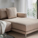 Sofa modułowa, 3-osobowa, z szezlongiem, prawy/Samsala szarobeżowy UPPÅKRA 796.130.25