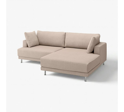 Sofa modułowa, 3-osobowa, z szezlongiem, prawy/Samsala szarobeżowy UPPÅKRA 796.130.25