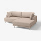 Sofa modułowa, 3-osobowa, z szezlongiem, prawy/Samsala szarobeżowy UPPÅKRA 796.130.25