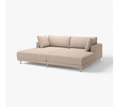 Sofa modułowa, 3-osobowa, z szezlongami/Samsala szarobeżowy UPPÅKRA 796.130.68