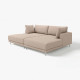 Sofa modułowa, 3-osobowa, z szezlongiem, prawy z podnóżkiem/Samsala szarobeżowy UPPÅKRA 796.130.87