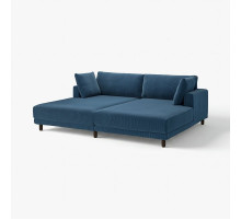 Sofa modułowa, 3-osobowa, z szezlongami/Samsala granatowy UPPÅKRA 796.141.76