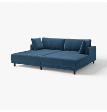 Sofa modułowa, 3-osobowa, z szezlongami/Samsala granatowy UPPÅKRA 796.141.76