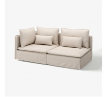 Sofa 3-osobowa, z otwartym końcem/Gransel naturalny SÖDERHAMN 796.221.24