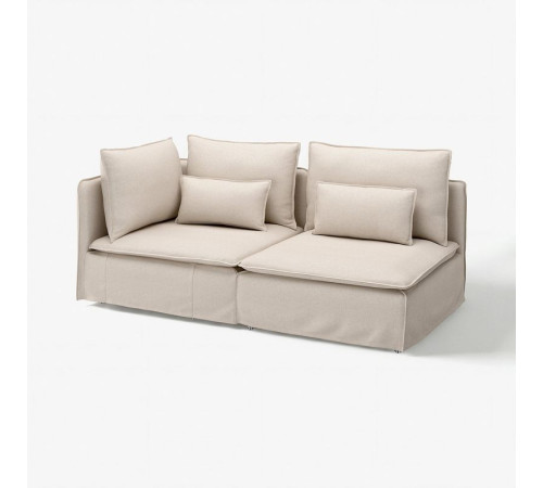 Sofa 3-osobowa, z otwartym końcem/Gransel naturalny SÖDERHAMN 796.221.24