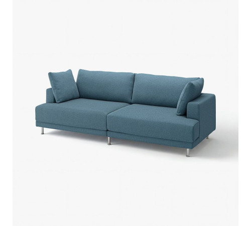 Sofa modułowa, 3-osobowa, Axvall ciemny szaroniebieski UPPÅKRA 896.130.01
