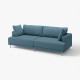 Sofa modułowa, 3-osobowa, Axvall ciemny szaroniebieski UPPÅKRA 896.130.01