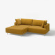 Sofa modułowa, 3-osobowa, z szezlongiem, lewy/Samsala żółtobrązowy UPPÅKRA 896.130.15