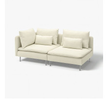 Sofa 3-osobowa, z otwartym końcem/Johanneshov kremowy SÖDERHAMN 896.221.14