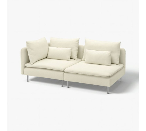 Sofa 3-osobowa, z otwartym końcem/Johanneshov kremowy SÖDERHAMN 896.221.14