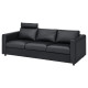Sofa 3-osobowa, z zagłówkiem/Grann/Bomstad czarny VIMLE 993.062.52