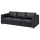 Sofa 3-osobowa, Grann/Bomstad czarny VIMLE 993.066.43