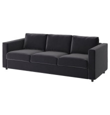 Диван 3-местный, Дьюпарп темно-серый ВИМЛЕ 994.335.99