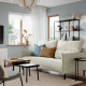 Sofa 3-osobowa, Saxemara czarnoniebieski MANNARP 996.040.39