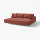 Sofa modułowa, 3-osobowa, z szezlongami/Samsala brązowoczerwony UPPÅKRA 996.130.67