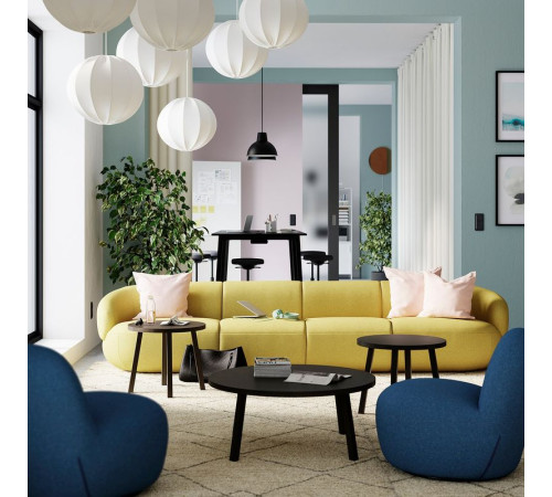 Sofa 5-osobowa, Gunnared jaskrawy zielonożółty LILLESÄTER 996.142.79