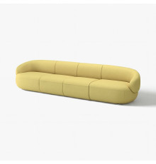 Sofa 5-osobowa, Gunnared jaskrawy zielonożółty LILLESÄTER 996.142.79