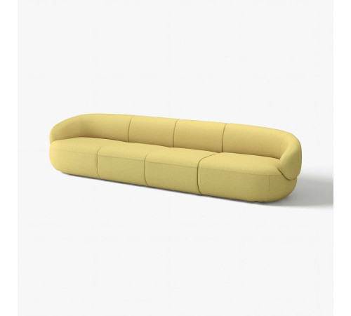 Sofa 5-osobowa, Gunnared jaskrawy zielonożółty LILLESÄTER 996.142.79