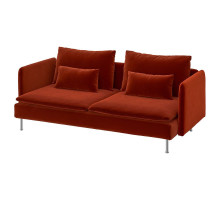 Sofa 3-osobowa, Alhamn głęboki pomarańczowo-czerwony SÖDERHAMN 996.216.42