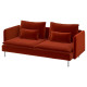 Sofa 3-osobowa, Alhamn głęboki pomarańczowo-czerwony SÖDERHAMN 996.216.42