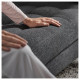 Sofa 3-osobowa, z szezlongiem/Gunnared ciemnoszary/drewno LANDSKRONA 092.726.66